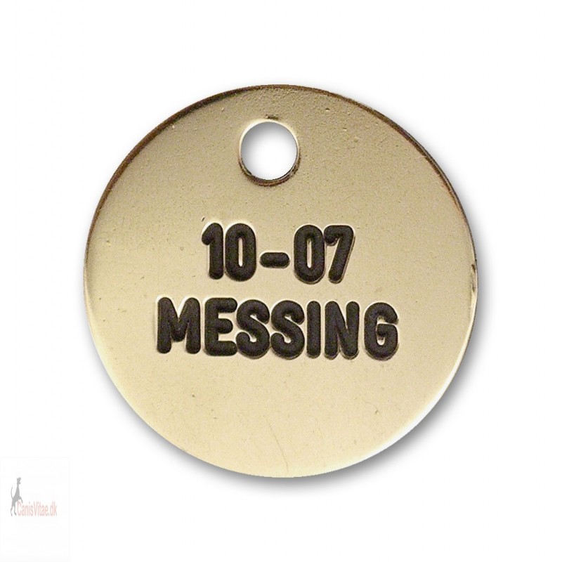 Hundetegn - messing - 23 mm. - 10-07
