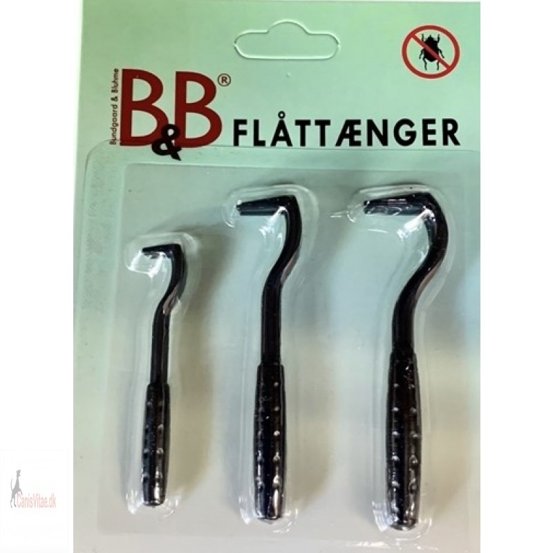B&B Flåttænger, 3-pak