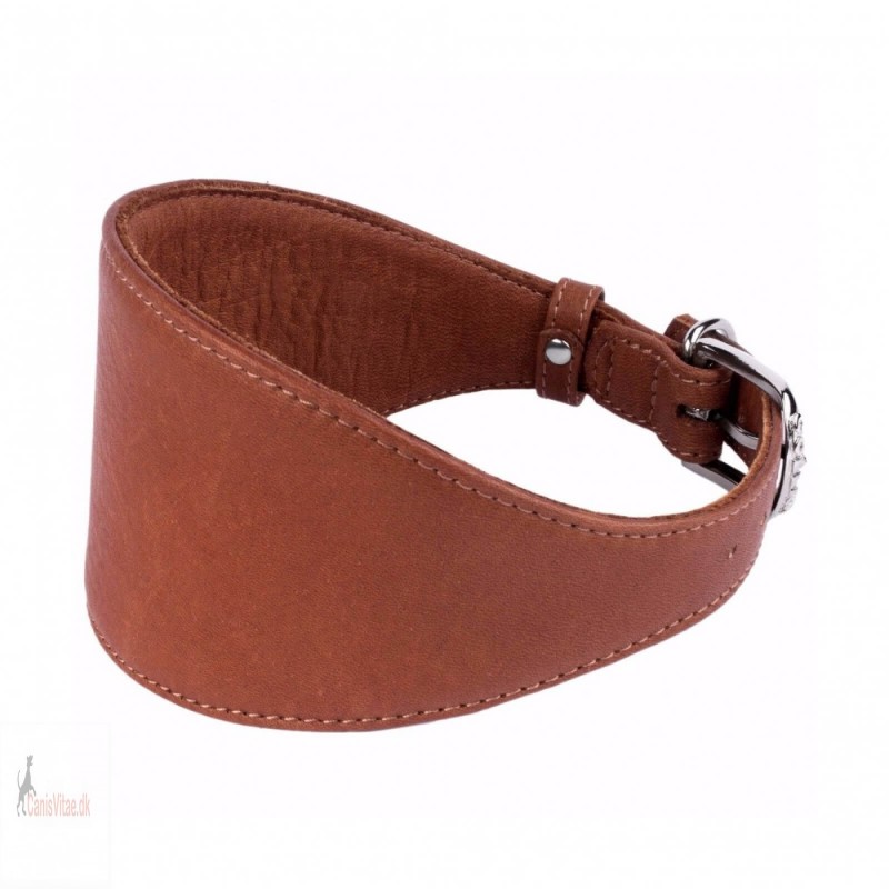 Collar mynde halsbånd, læder brun - Fra