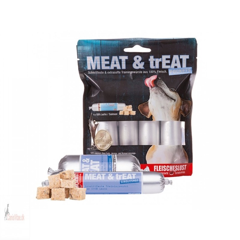 Meat & Treat Pocket Laks - 4 x 40 gram