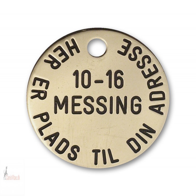Hundetegn - Messing -27mm - 10-16