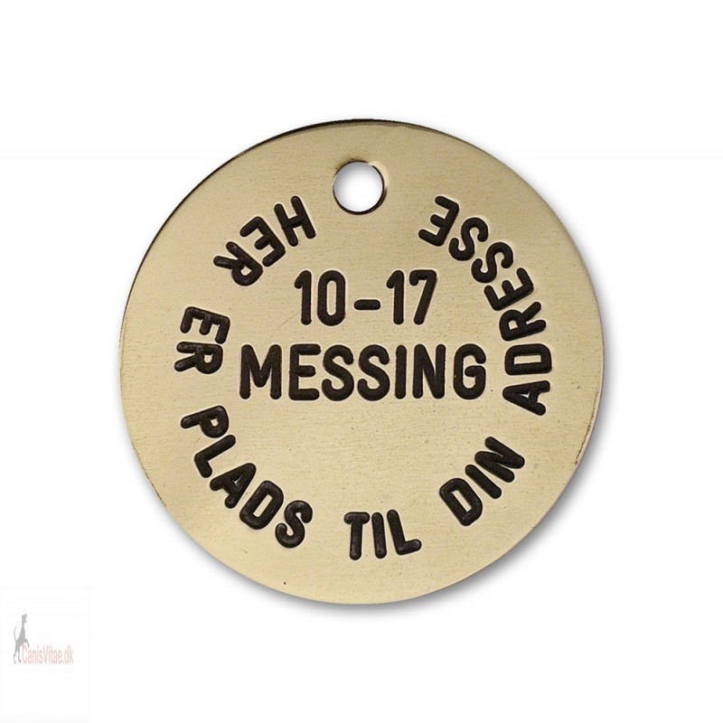 Hundetegn - Messing -33mm - 10-17