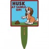 Husk at samle op skilte - forskellig teksk/billede