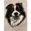 Vet Bed, border collie hoved, 75 x100cm