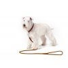 Collar læder førerline,brun (183 cm) Vælg - Fra