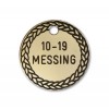 Hundetegn - Messing -27mm - 10-19