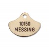 Hundetegn - Messing -26x21mm - 10150