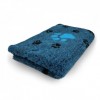 Vet Bed, turkis m poter - 3 farvet, , 100 x150cm